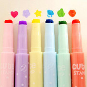 學霸の系列 日本人氣熱賣 12色印章熒光筆套裝