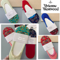 日本Vivienne Westwood隱形淺口船襪4對入/組（四色各一）