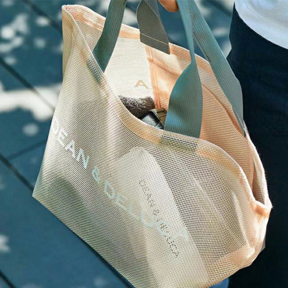 【夏日限定發售】日本雜誌附錄•D&D網袋可上膊購物袋Shopping袋沙灘袋   ★Size可選：大號35x64.5x20cm；中號21.3x39x17.7cm。