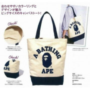 日本雜志附錄• A Bathing APE 潮牌猿人頭簡約休閒可上膊帆布袋 