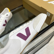 韓國限定版 VEJA經典復刻帆布深紅V白波鞋