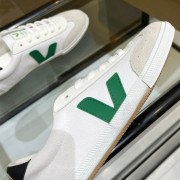 韓國限定版 VEJA經典復刻帆布深綠V白波鞋