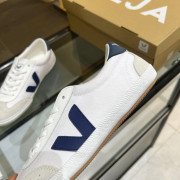 韓國限定版 VEJA經典復古帆布深藍V白波鞋
