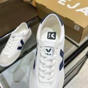 韓國限定版 VEJA經典復古帆布深藍V白波鞋
