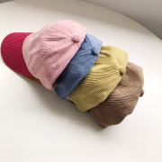 NEW! DANTON撞色條絨兒童棒球帽   ★4色可選：A啡色，B藍色，C粉色，D黃色