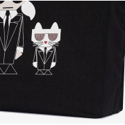日本雜誌附錄 Karl Largerfeld Paris logo-print tote bag印花帆布袋06
