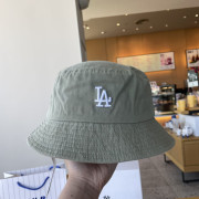 韓國人氣 MLB 春夏復古風立體刺繡LOGO漁夫帽