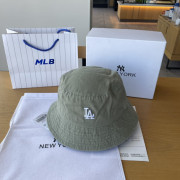 韓國人氣 MLB 春夏復古風立體刺繡LOGO漁夫帽