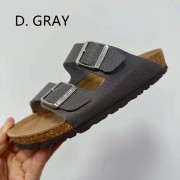 Birkenstock人氣經典雙帶露趾拖鞋--Dark Gray