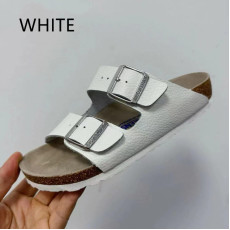 Birkenstock人氣經典雙帶露趾拖鞋--White