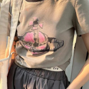 日本限定 Vivienne Westwood塗鴉版經典LOGO印花短袖Tee