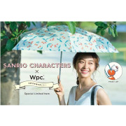 日本大人氣 WPC & Hello Kitty聯乘限量版櫻桃Kitty卡通抗紫外線縮骨晴雨傘