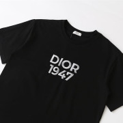 Dior復古1947立體刺繡凸字經典LOGO短袖Tee