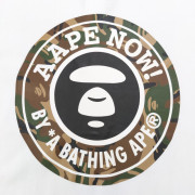 日本限定 AAPE經典迷彩猿顏LOGO前後印花短袖Tee