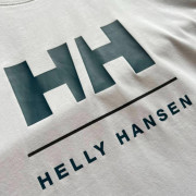 挪威Helly Hansen經典字母LOGO硅膠立體印花吸汗速乾防曬短袖Tee