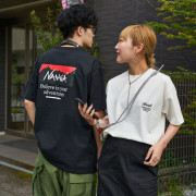 日本限定 JEANSFACTORY & NANGA聯乘限量版立體刺繡LOGO印花短袖Tee